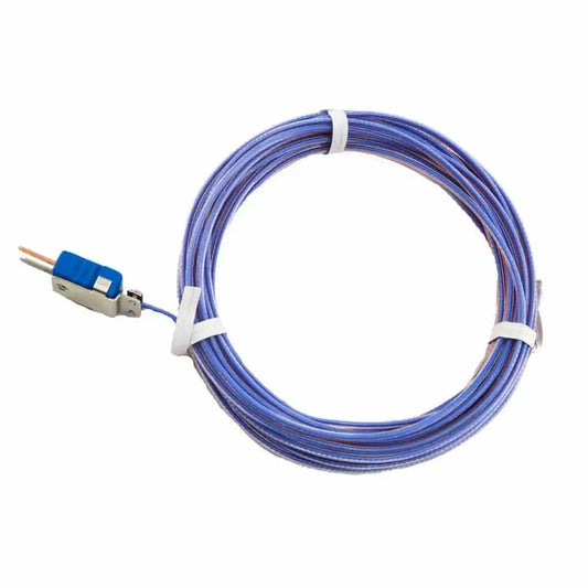 Thermocouple Probe, Type T, 20 ft., 22AWG, w/male connector, -80C
