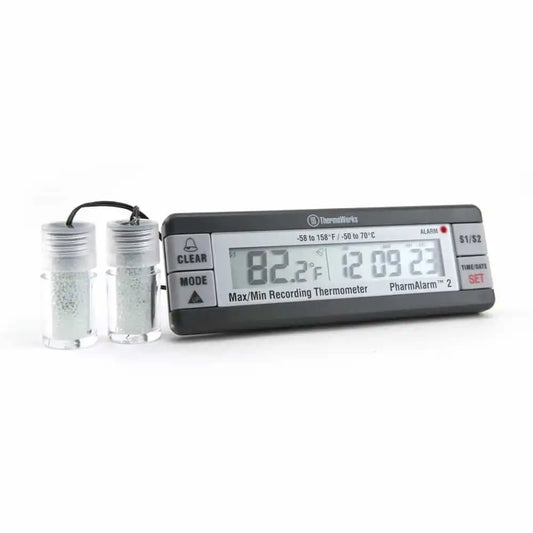 PharmAlarm® 2 Vaccine Storage Alarm Thermometer, 2-channels (TMD)