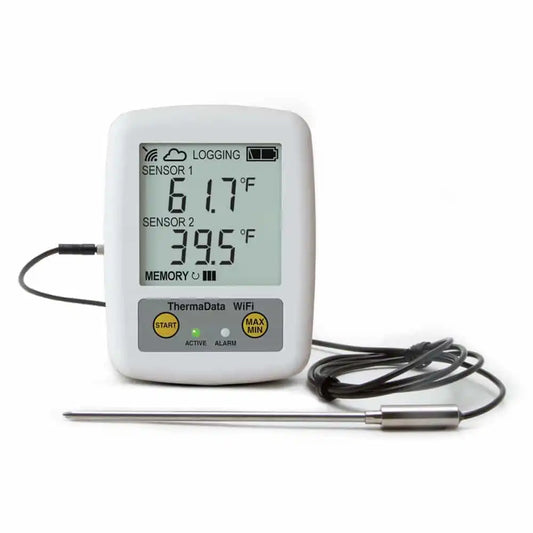 ThermaData® WiFi Temp Logger (1 Removable External Sensor)